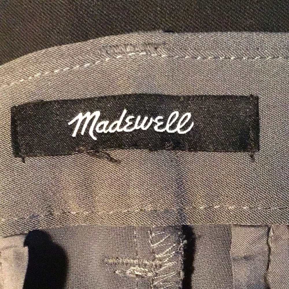 Madewell, The Turner Tapered Pant, Gray, Size 0, Versatile